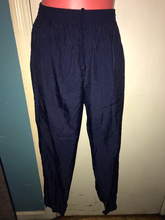 Vintage Reebok Windbreaker Pants . Blue Windbreake
