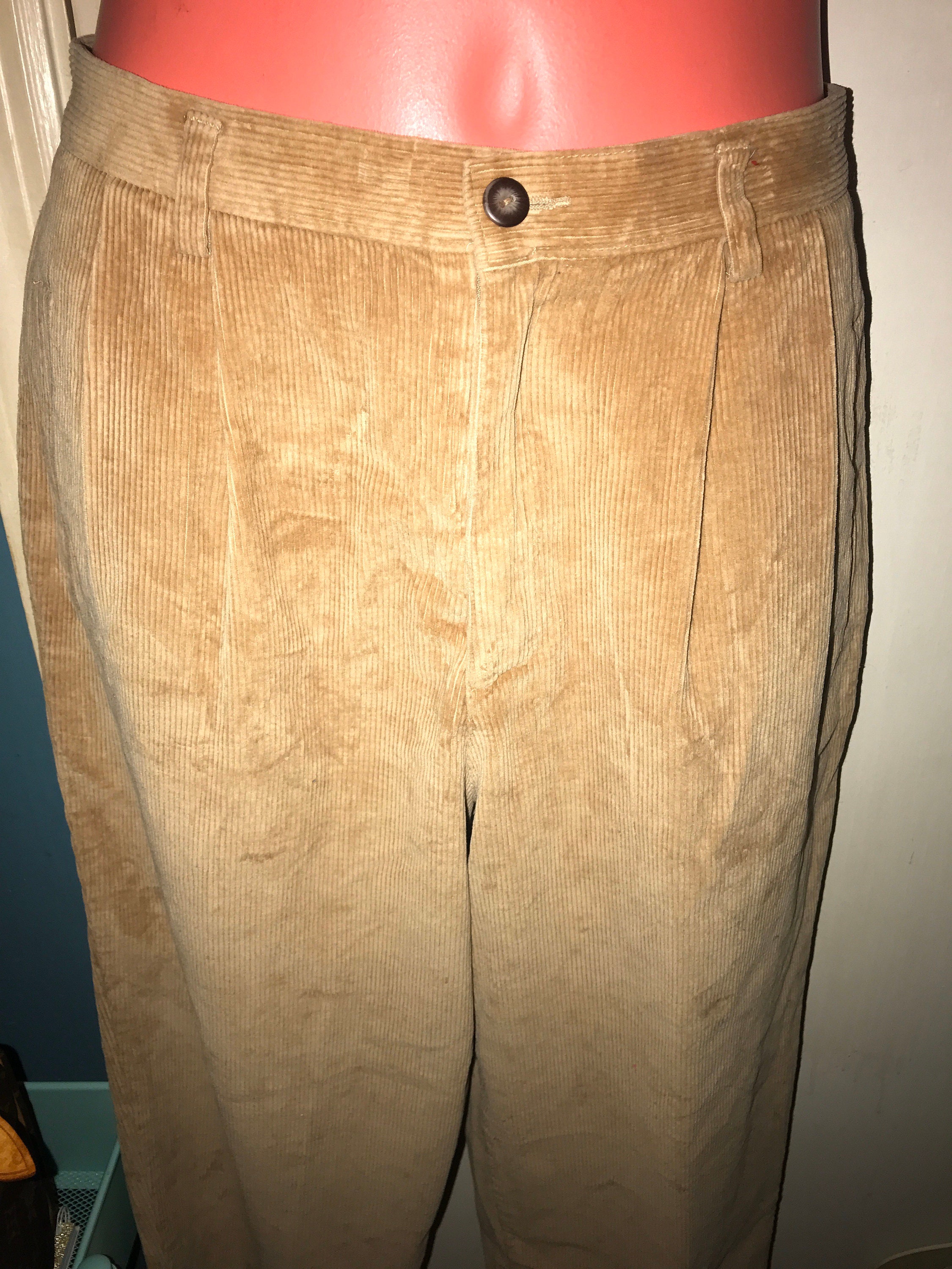 Vintage Liz Claiborne Brown Corduroy Pants . Tan Corduroy Pants
