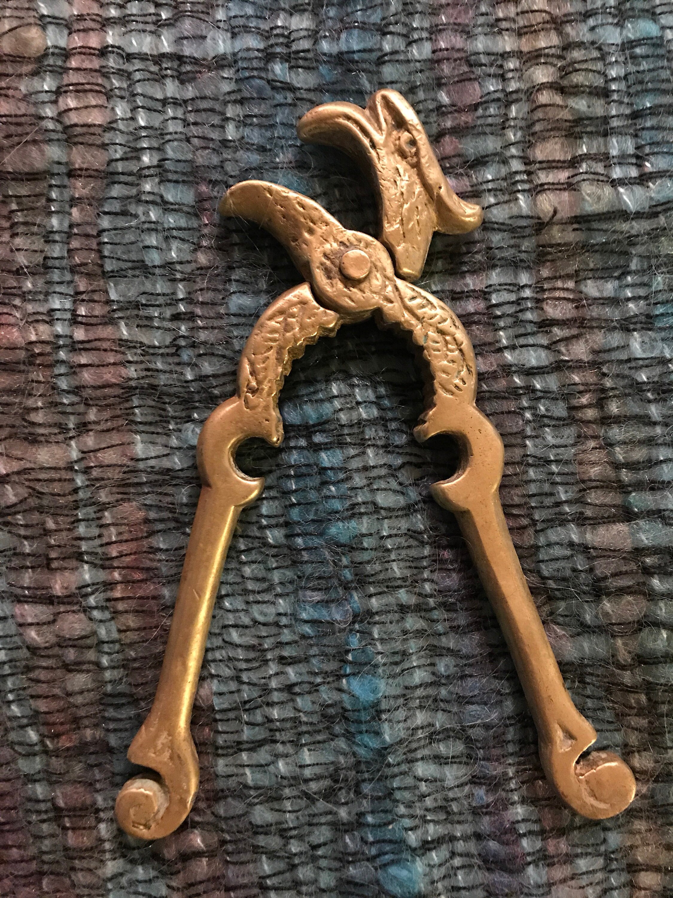 Vintage Brass Bird Nutcracker. Brass Eagle Nutcracker Bottle Opener