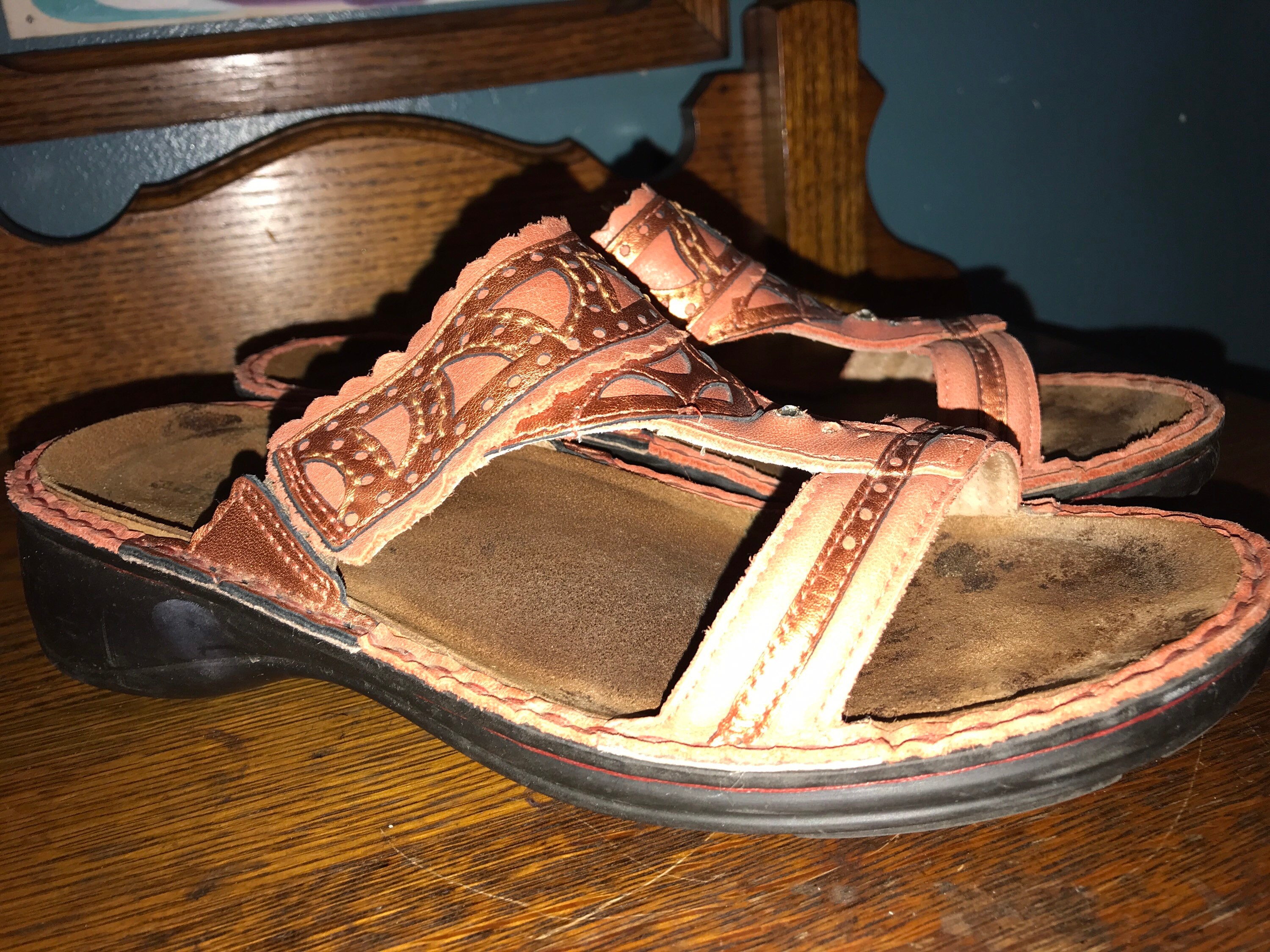 Vintage Naot Sandals. Naot Coral Leather Sandals. Naot Israel Shoes ...