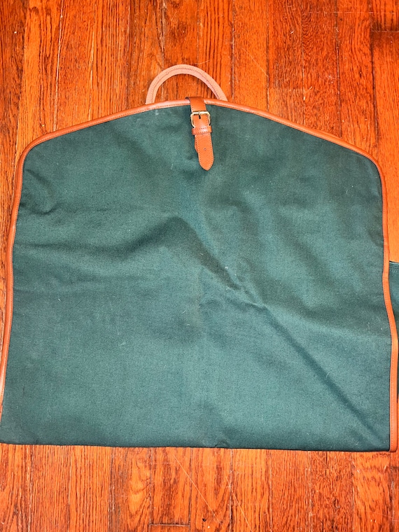 Vintage 1990’s Ralph Lauren Travel Bag. Green Canv