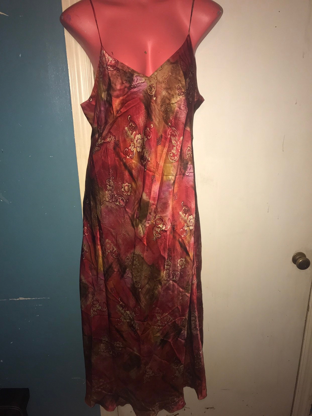Vintage Silk Nightgown. Victorias Secret Silk Nightgown