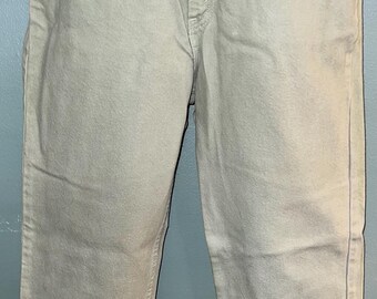 Vintage 1980’s Light Green 80's Levi 535 Jeans, Size 13