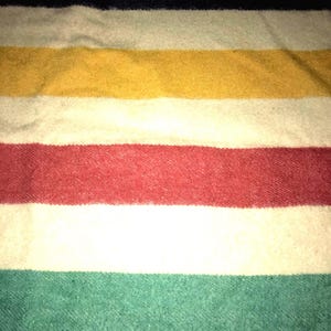 Vintage 1950's Witney Point Wool Blanket, Original, Beautiful Four