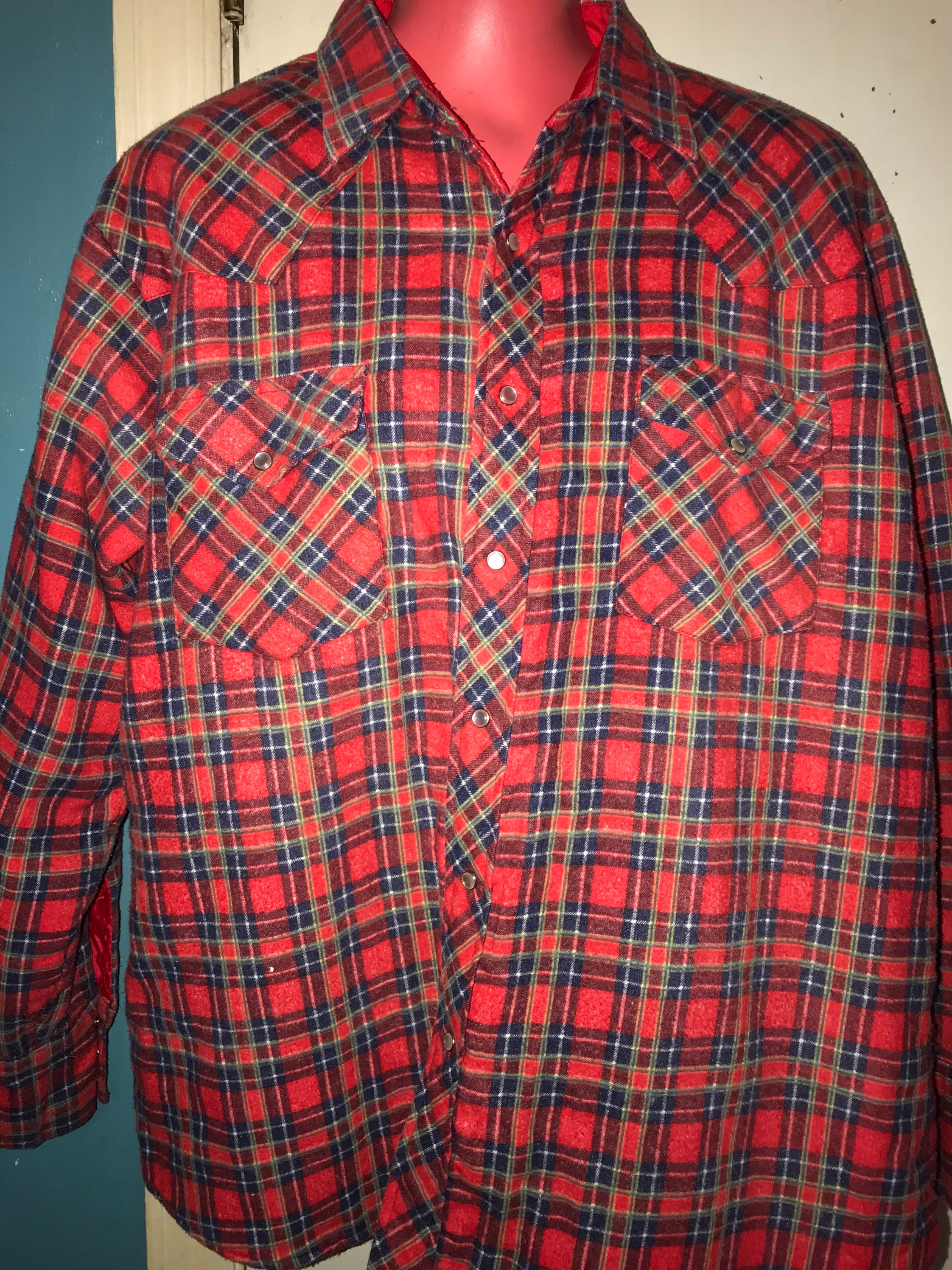 Vintage Coleman Flannel Shirt/Jacket. Mens Flannel Shirt. Flannel Shirt ...