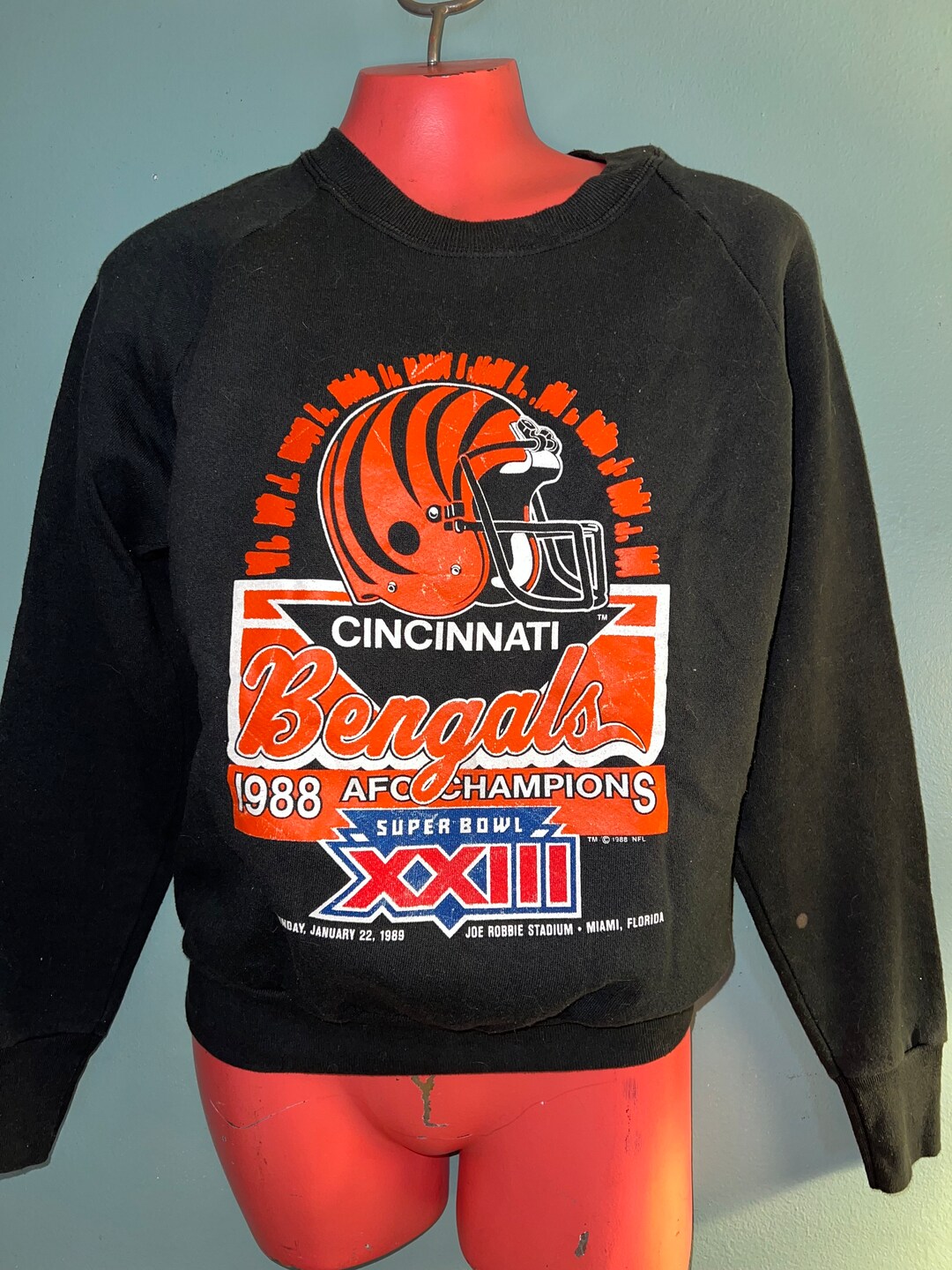 XL 80年代 BENGALS アメフト ニット MADE IN USA - ウォームアップウェア