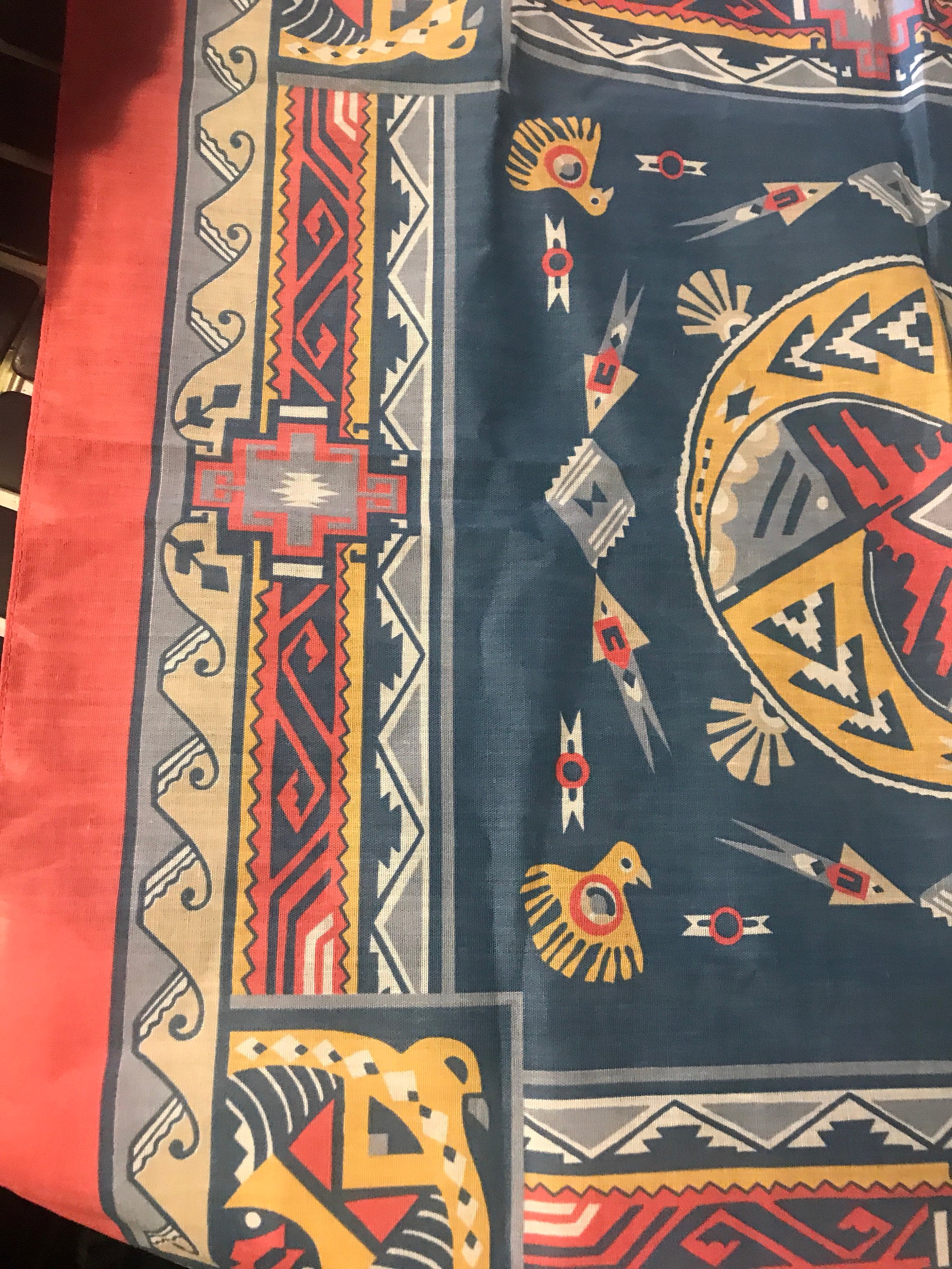 Bandana. Vintage Bandana. Southwest Design. Native American