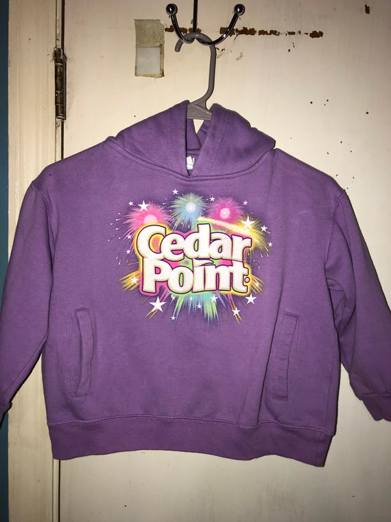 Vintage Kids Cedar Point Hooded Sweatshirt. Girls