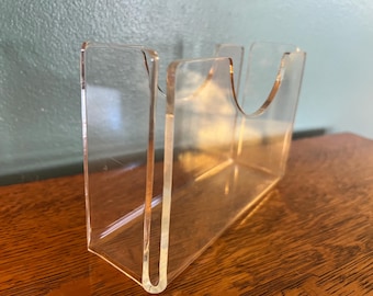 Vintage Lucite Recipe Box Organizer