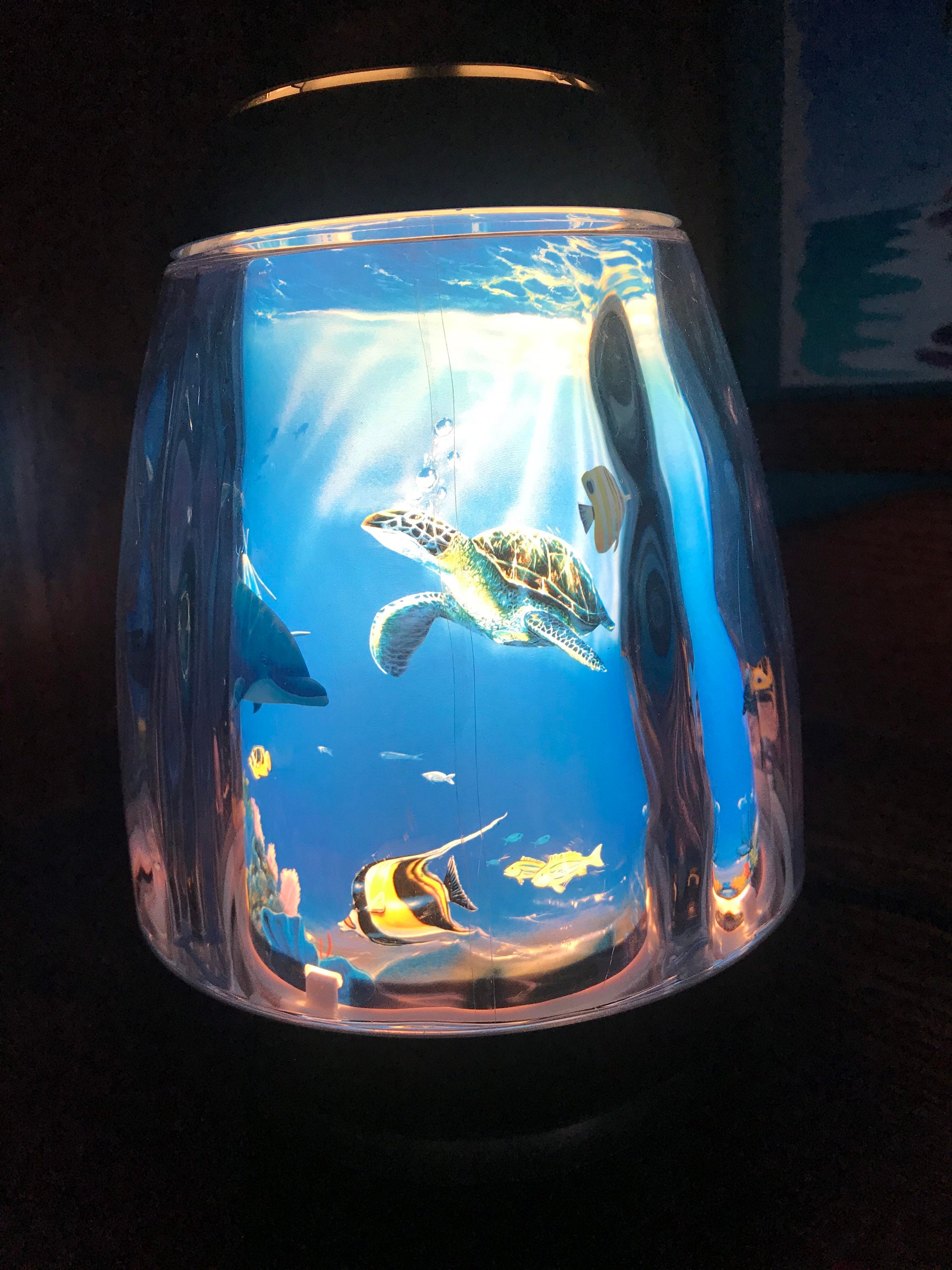 Vintage Rabbit Tanaka Aquarium Light. Spinning Motion