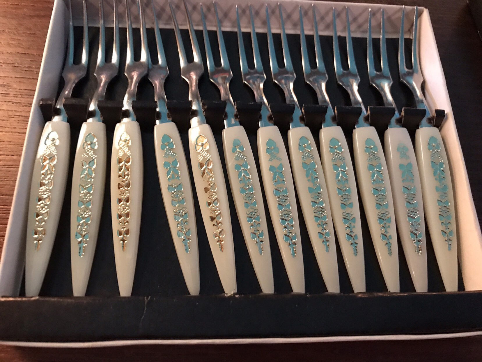 Vintage Mini Forks. Mini Forks. Set of Twelve Mini Forks. Tiny Party Forks