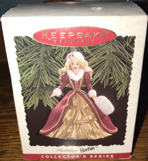 Vintage 1996 Holiday Barbie Hallmark Keepsake Ornament