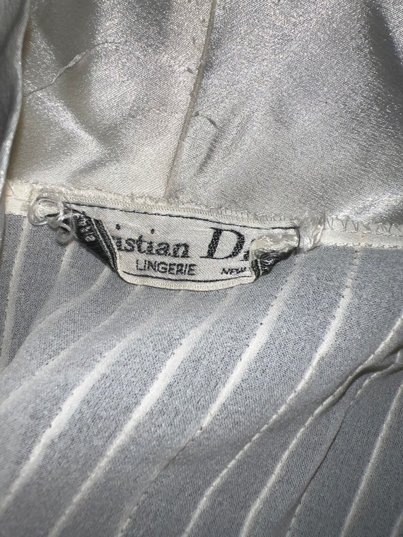 Vintage Christian Dior Satin Robe. Champagne Robe… - image 5