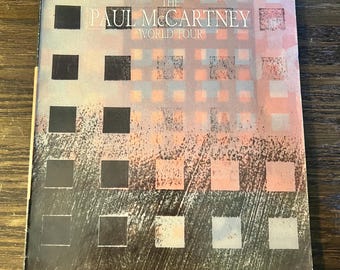 Paul Mccartney 1989 World Tour Book Program + 2 Concert Pass Otto
