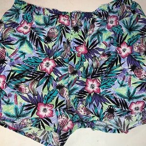 Vintage 1980’s Tropical Boxer Shorts, Men’s Vintage Underwear.