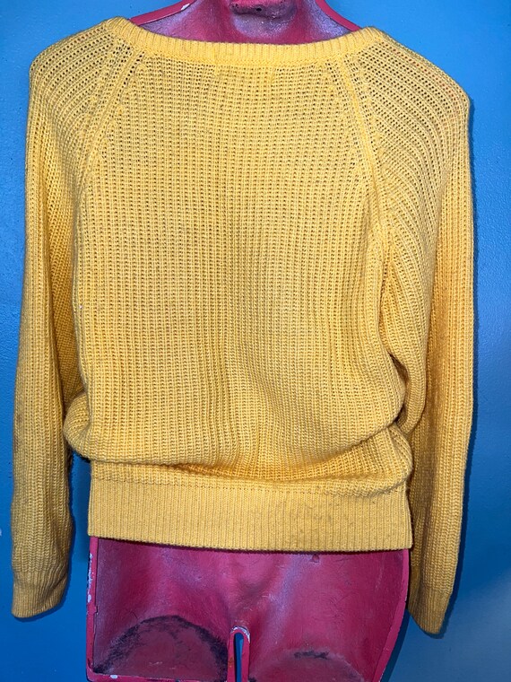 Vintage 1980’s Yellow Sweater. Yellow Sleeveless … - image 4