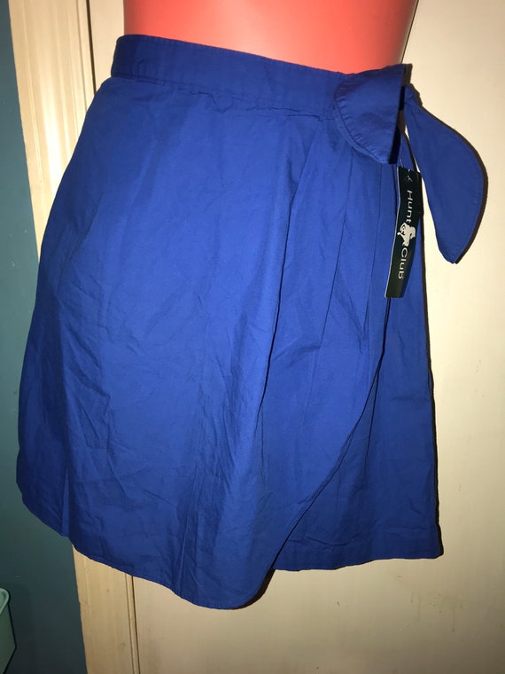 Vintage 90's Royal Blue Skort Shorts. Blue 90's Hu