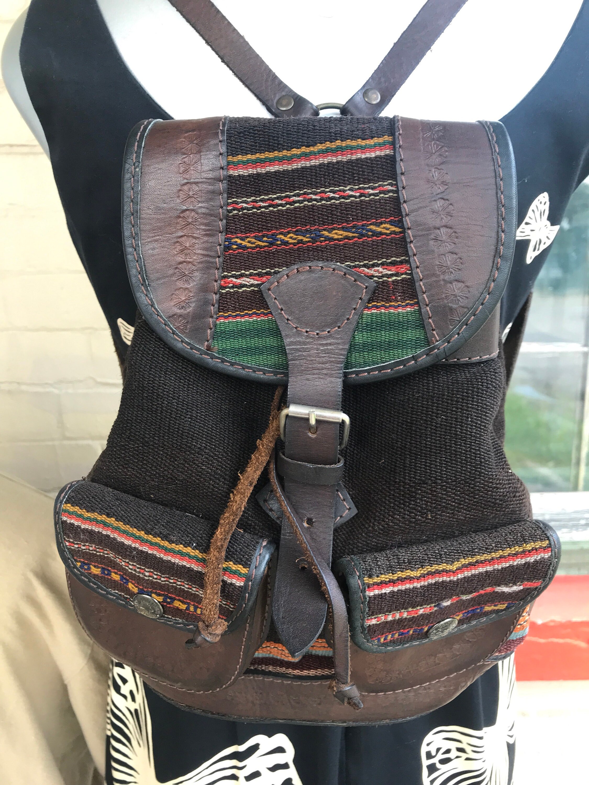 mini mexican backpack
