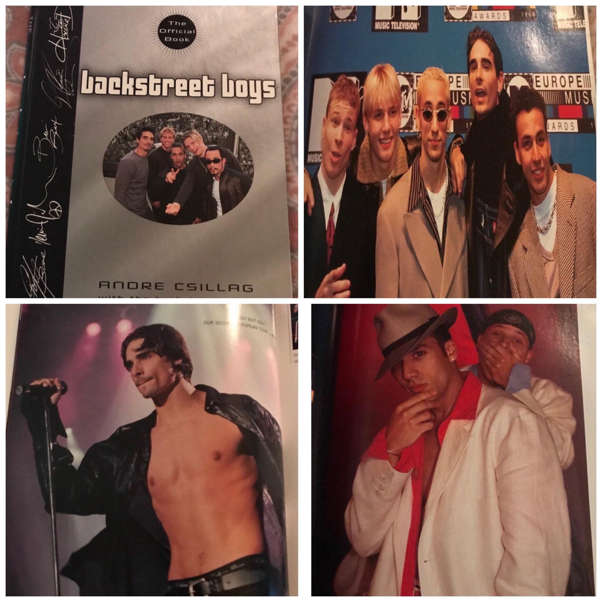 Vintage Backstreet Boys Book. Backstreet Photo Book. The Official Book