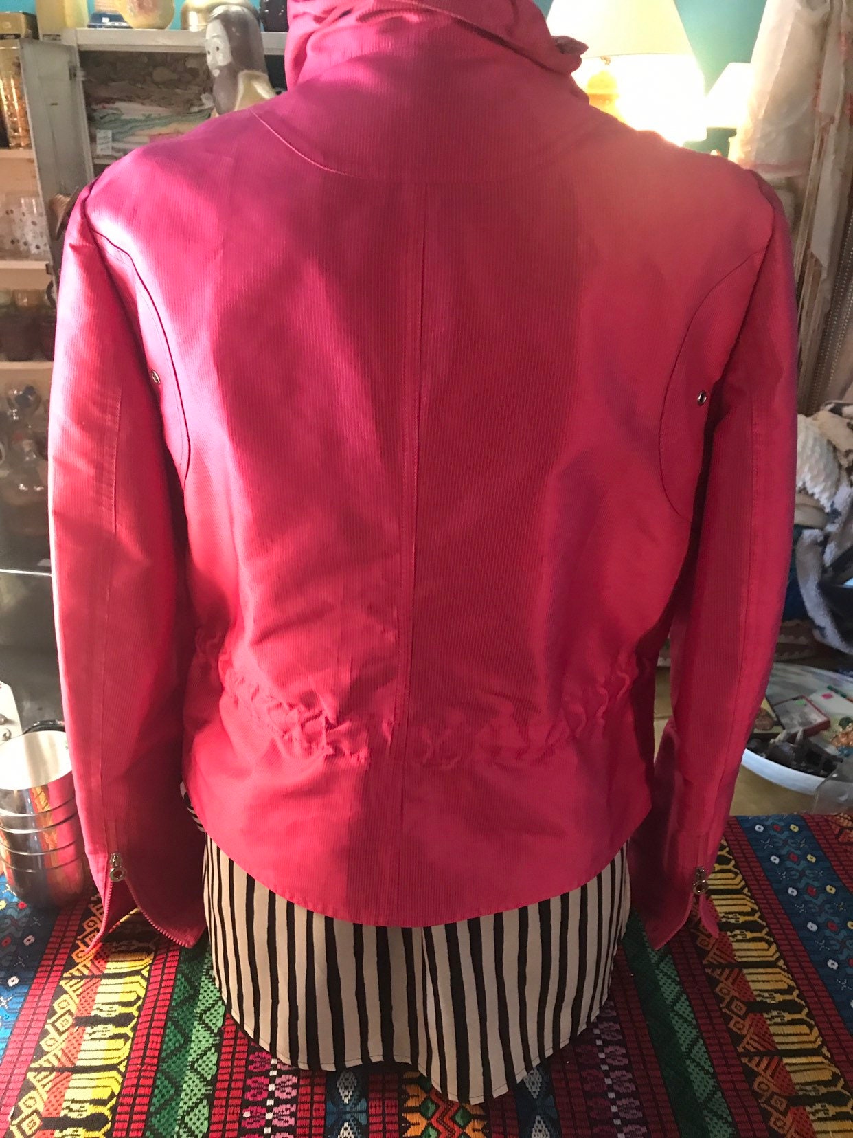 Vintage Pink Carlisle Jacket. Bright Pink Jacket. Women's Jacket. Carlisle Jacket. Size 8