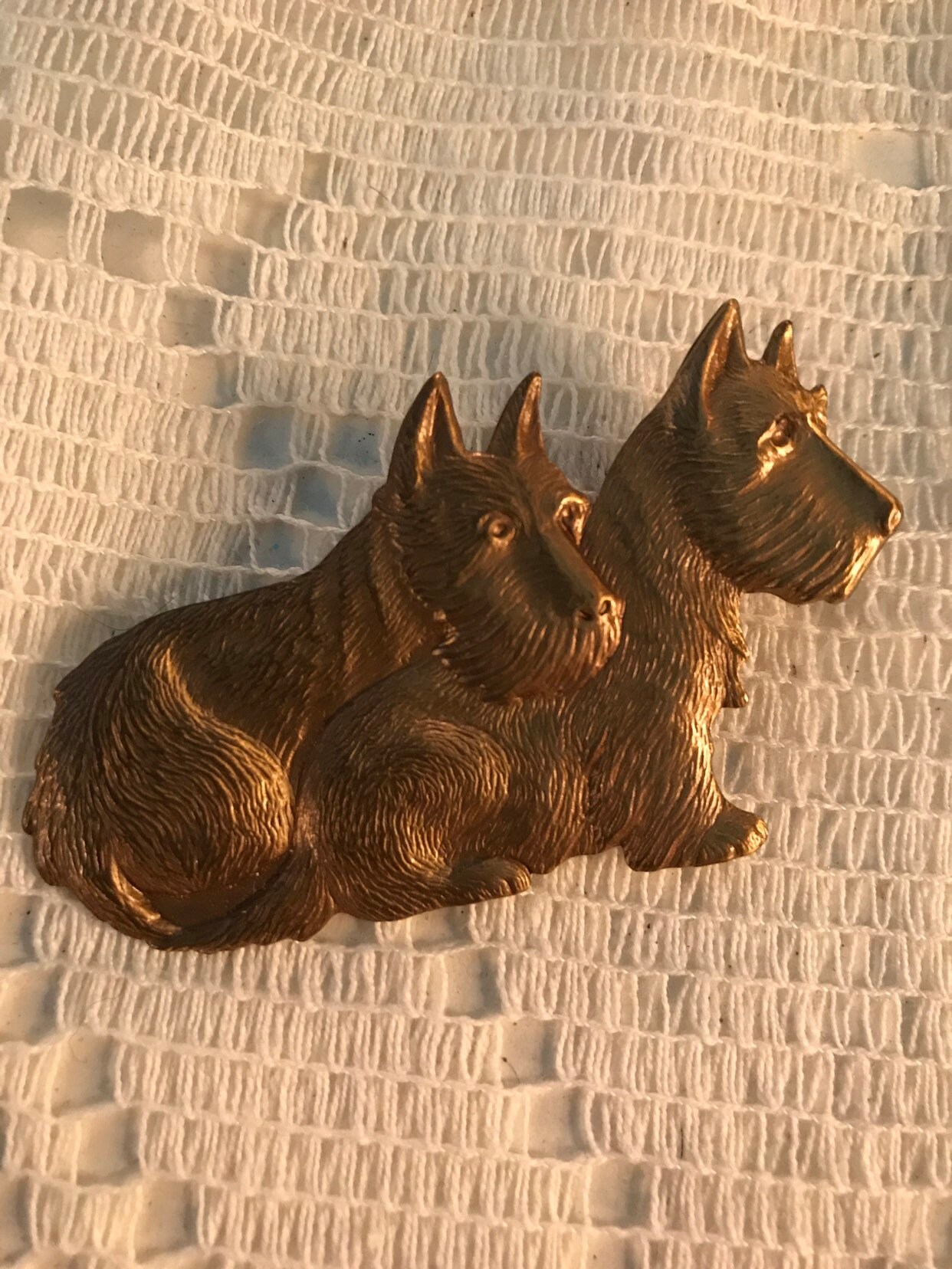 Broche Vintage Scottie – Chien Terrier écossais En Métal, Occasion