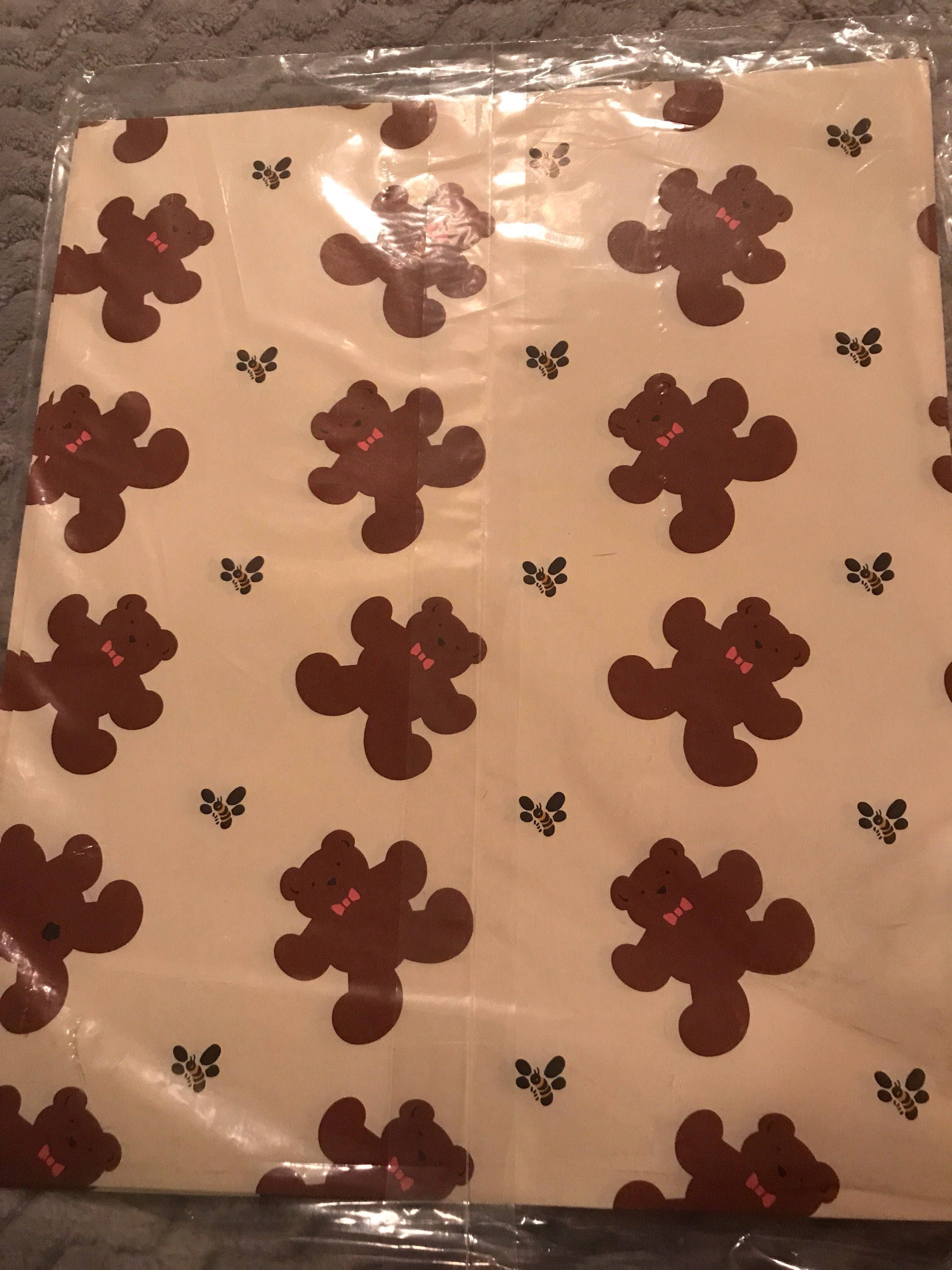 Vintage current wrapping paper wrapping paper wrapping paper bears