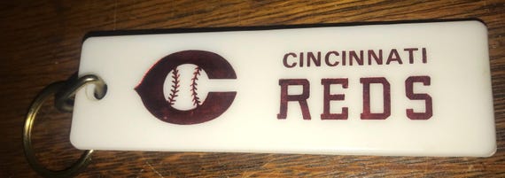 Vintage Cincinnati Reds Plastic Keychain