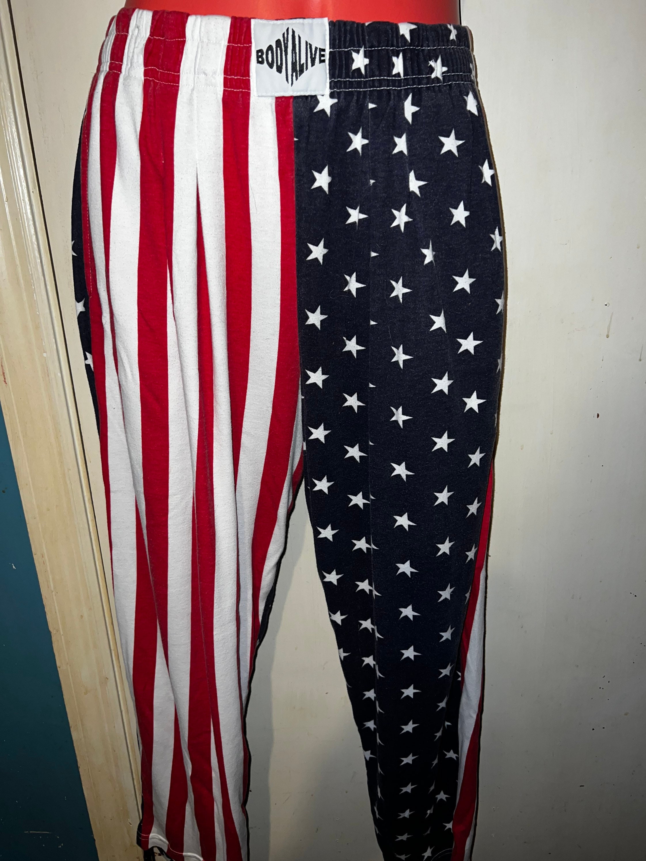 Vintage USA Body Alive Pants. Flag Hammer Time Pants. Patriotic Harem ...