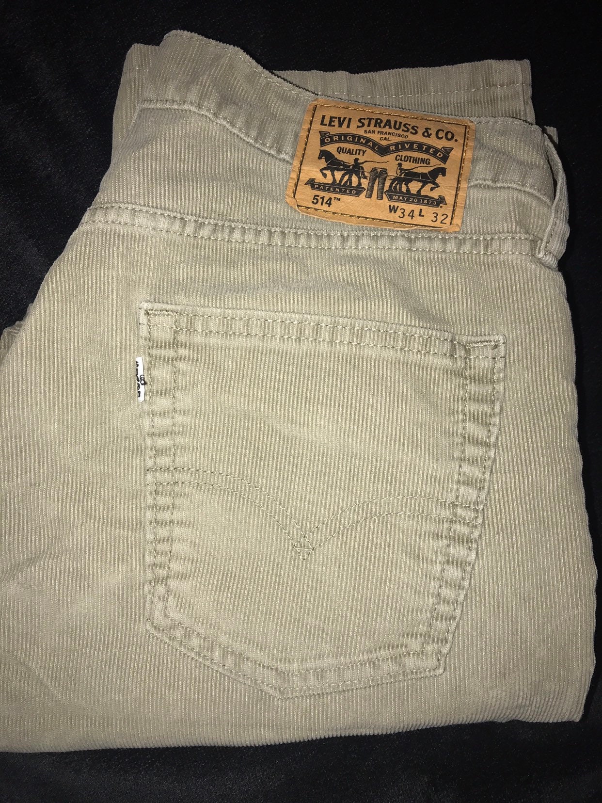 Vintage Levi Corduroy Pants. Tan Corduroy Pants. Levi Strauss Tan ...