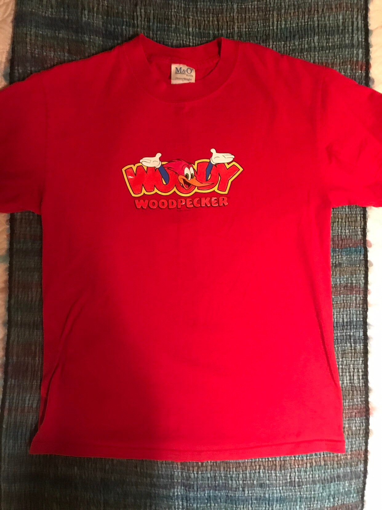 Vintage Woody Woodpecker T-shirt. Woman&rsquo;s Woody Woodpecker T-shirt. Red