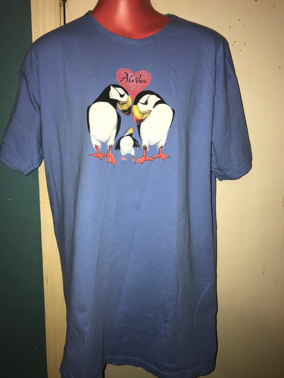 Vintage Long Alaska T-shirt. 90’s Alaska Sleep Shi