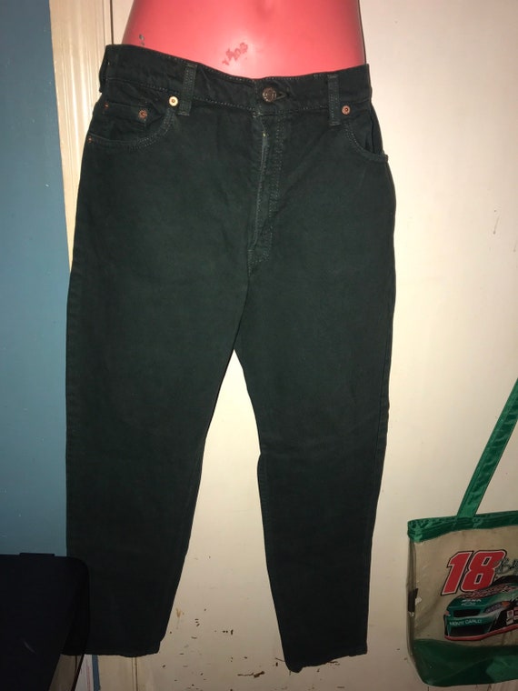 Vintage Green 80's Levi Jeans. 80's Green Denim Je