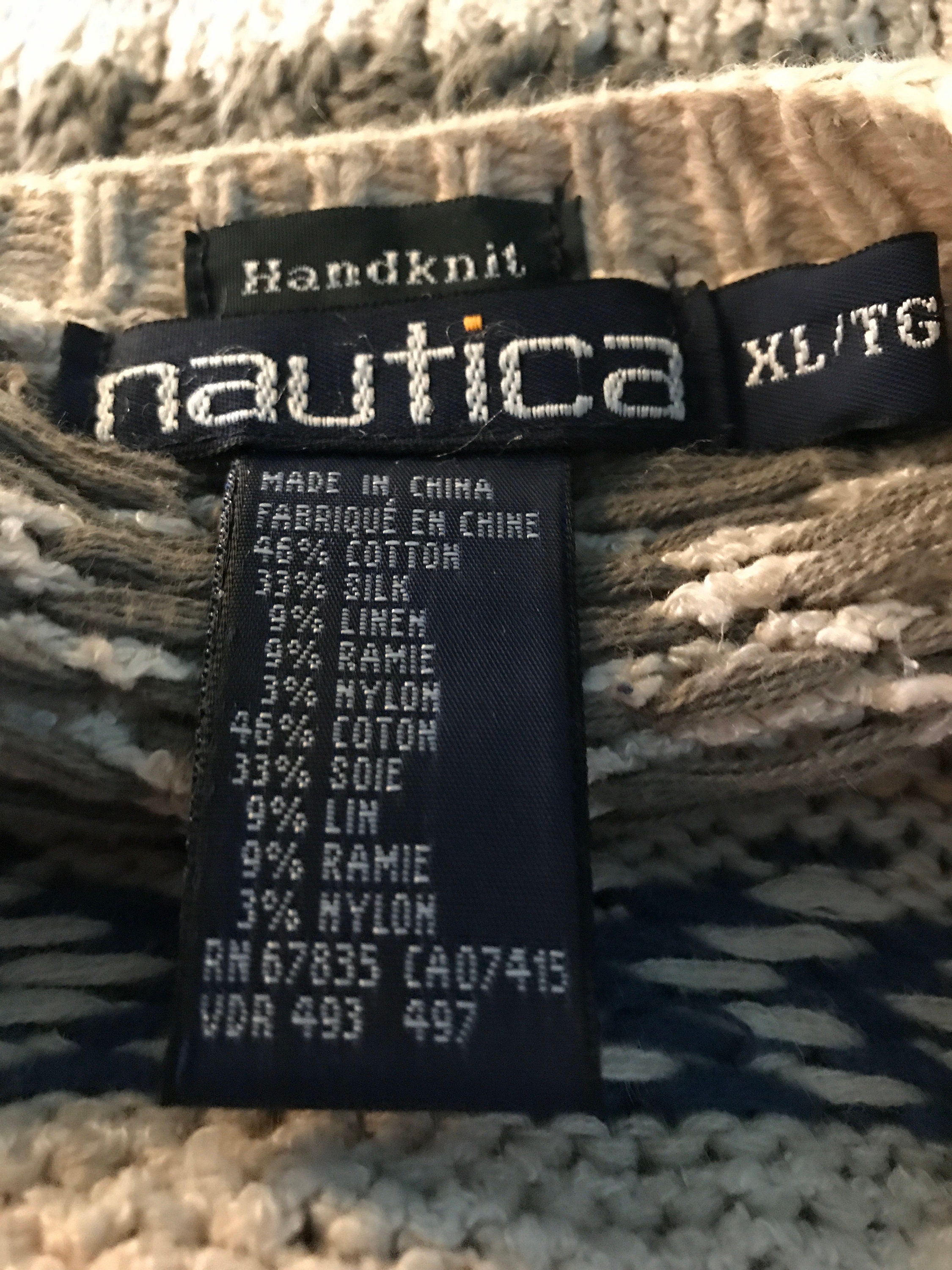 vintage nautica sweater