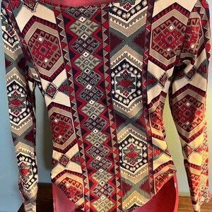 Vintage 1990's Abstract Design Bodysuit, Size Large 画像 5