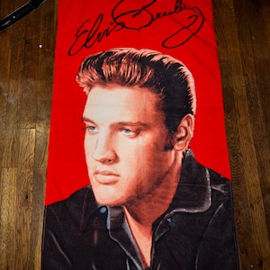 Vintage 1997 Elvis Presley Beach Towel