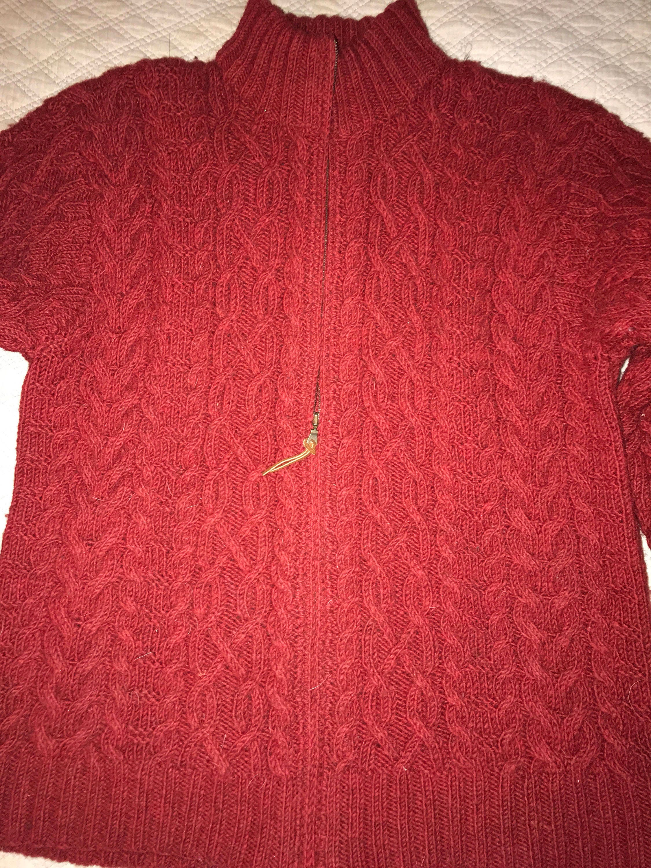 Vintage Ralph Lauren Wool Sweater. Hand Knit Wool Sweater. Ralph Lauren ...