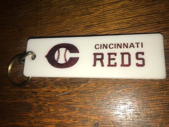 Vintage Cincinnati Reds Plastic Keychain
