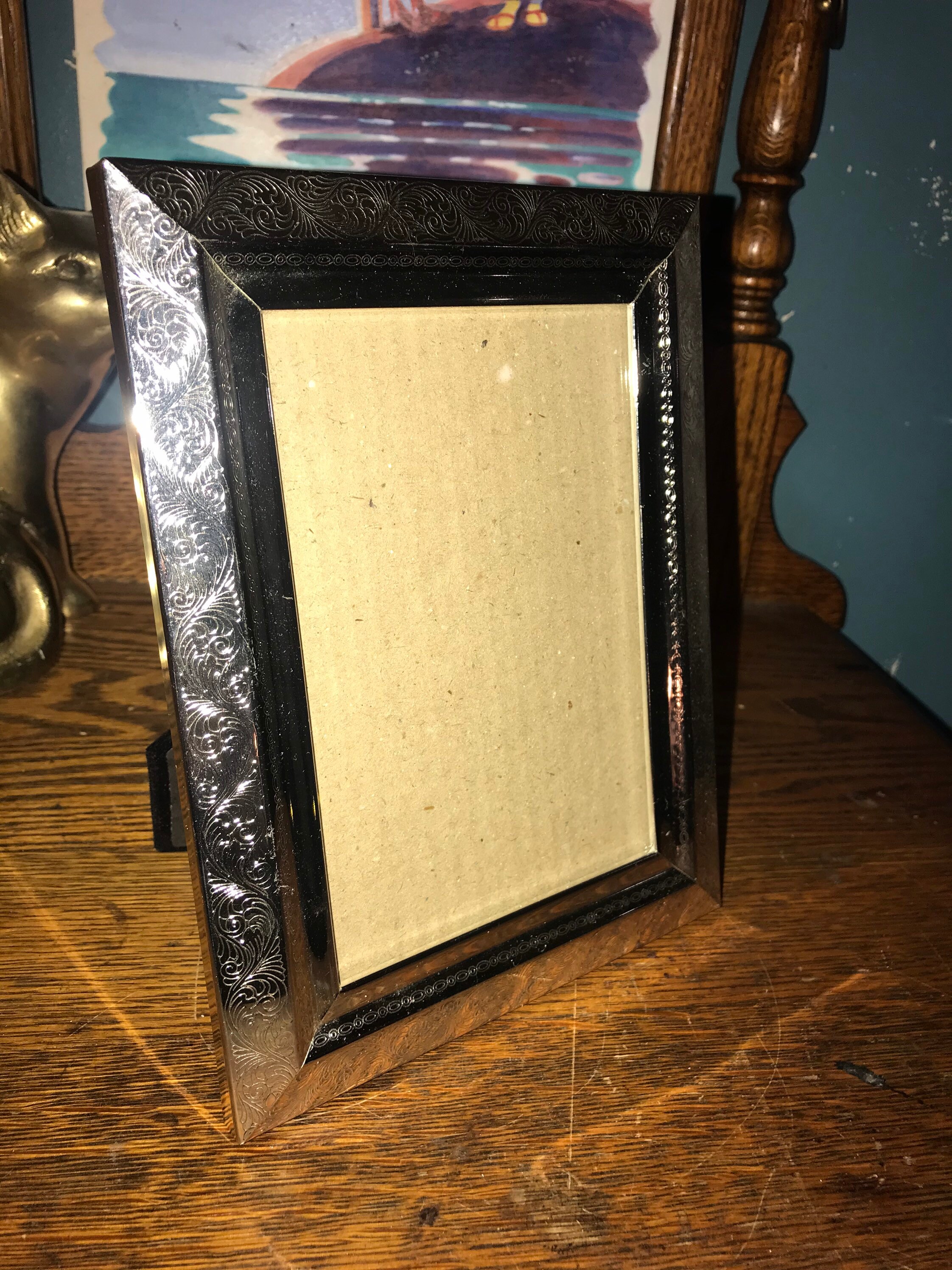 Vintage Silver 5 x 7 Frame. Vintage 1990’s Silver Frame. 5 x 7 Picture