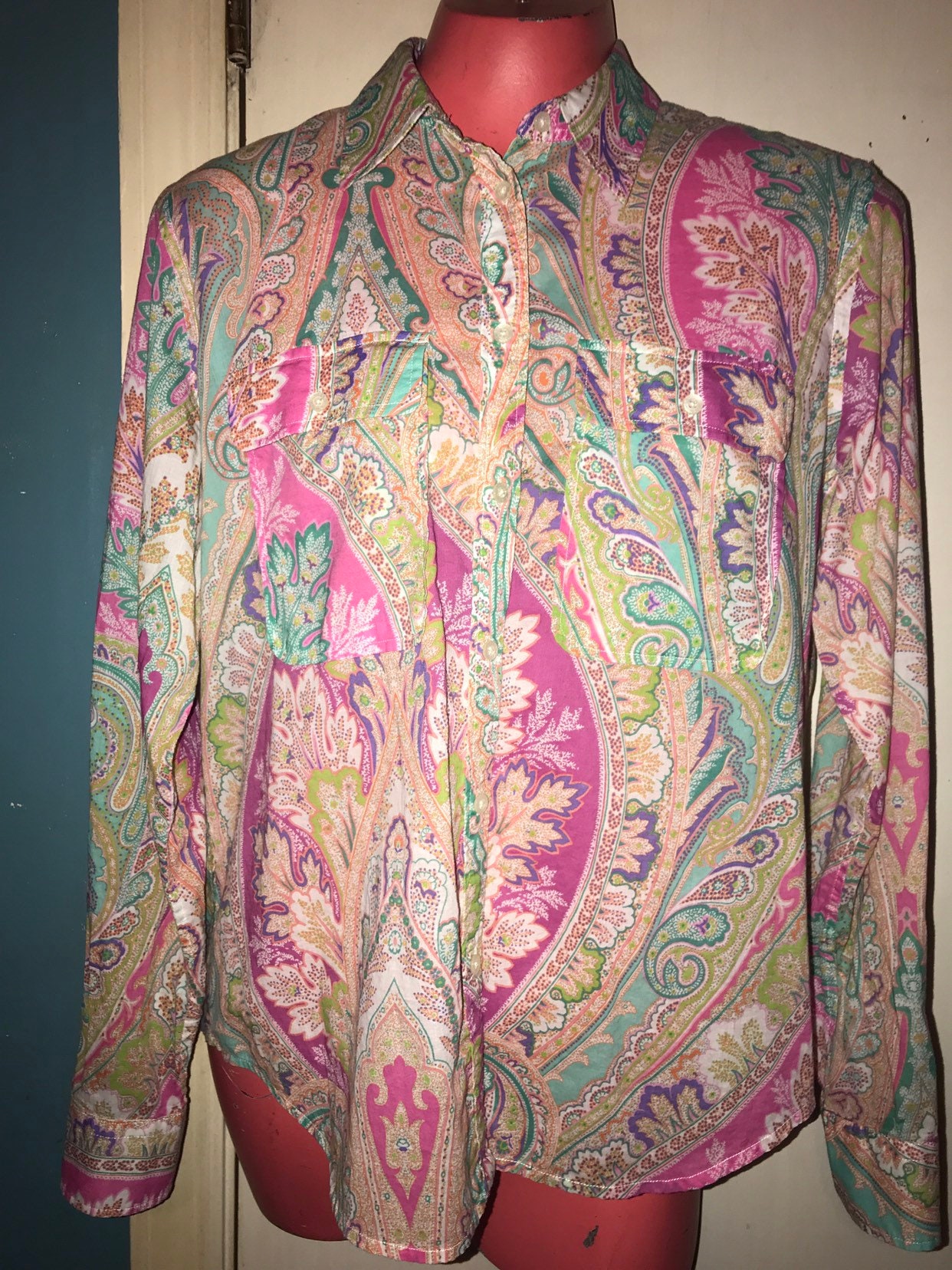Shirt. Paisley Ralph Lauren 