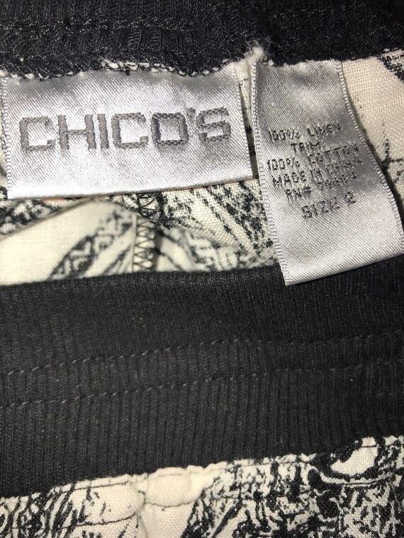 chico's design  bijou black shirt トップス
