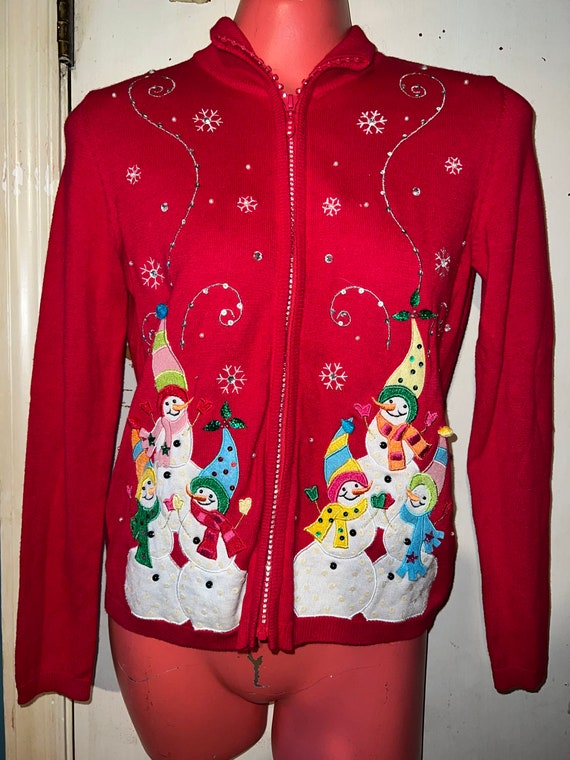 Ugly Christmas Sweater. Vintage Ugly Christmas Swe