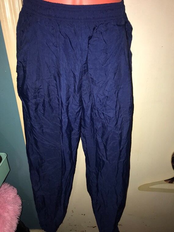 Vintage Nike Windbreaker Pants. 90's Blue Nike Win