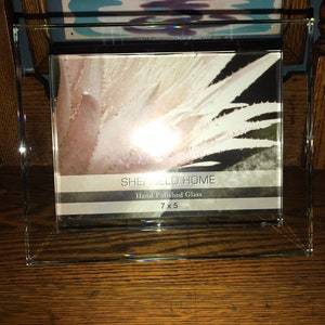 Vintage 1980’s Glass Picture Frame, 7 x 5.