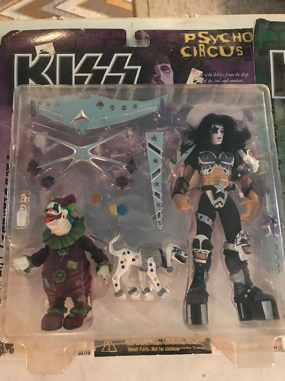 Vintage Kiss Action Figures. Kiss. Kiss Dolls. Kiss Psycho Circus Action Figures New in Box. Set of 4 Kiss Psycho Circus Action Figures.