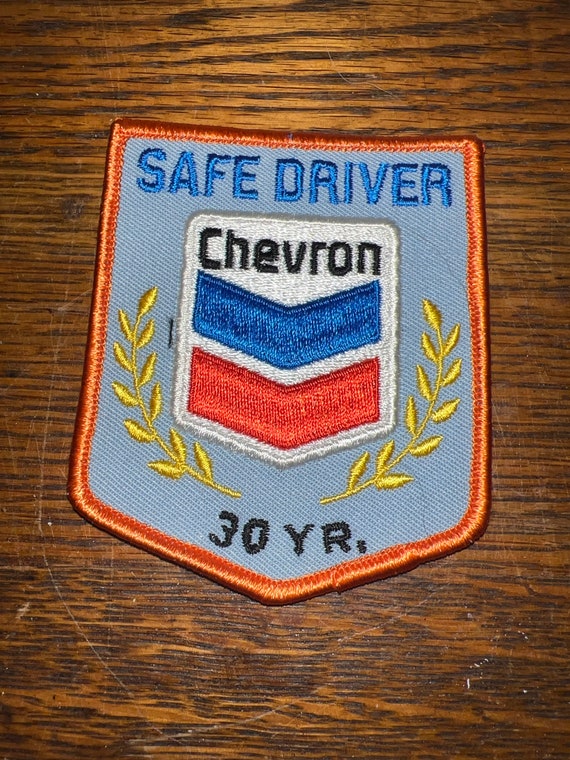 Vintage Chevron Oil Safe Driver Patch