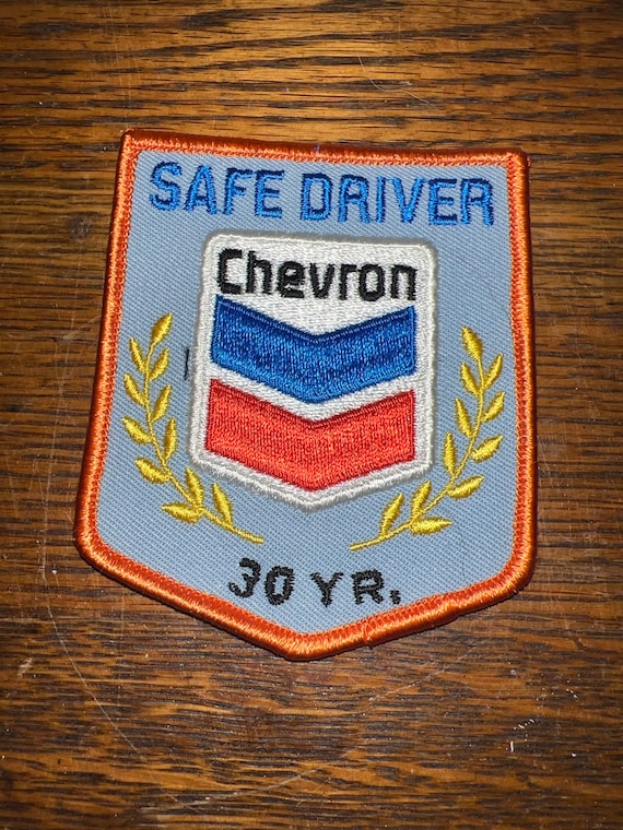 Vintage Chevron Oil Safe Driver Patch