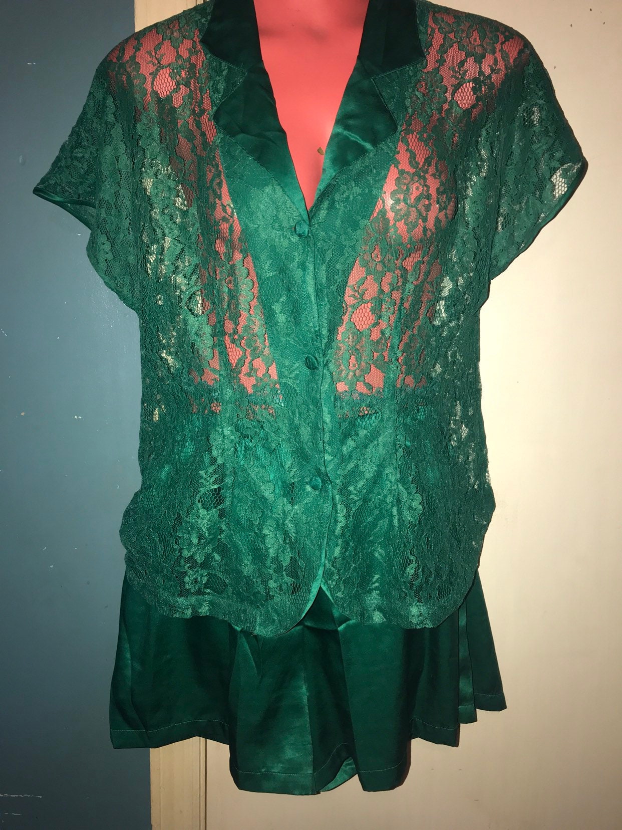 Vintage Victorias Secret Pajamas. 1990's Victorias Secret Satin and ...