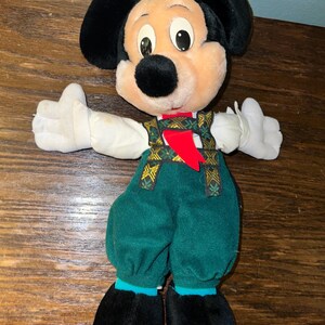 Vintage 1990’s Walt DisneyWorld German Mickey Mouse Plushie bild 4