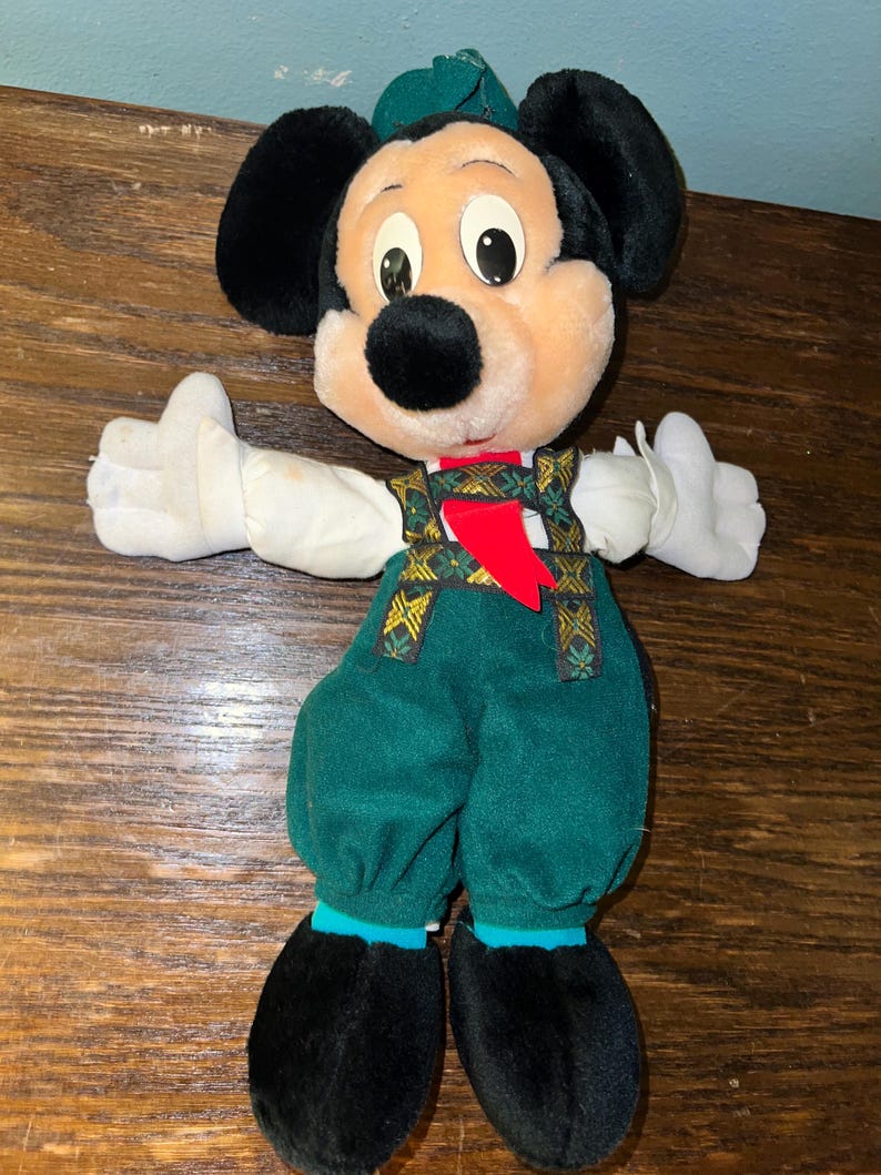 Vintage 1990’s Walt DisneyWorld German Mickey Mouse Plushie bild 4