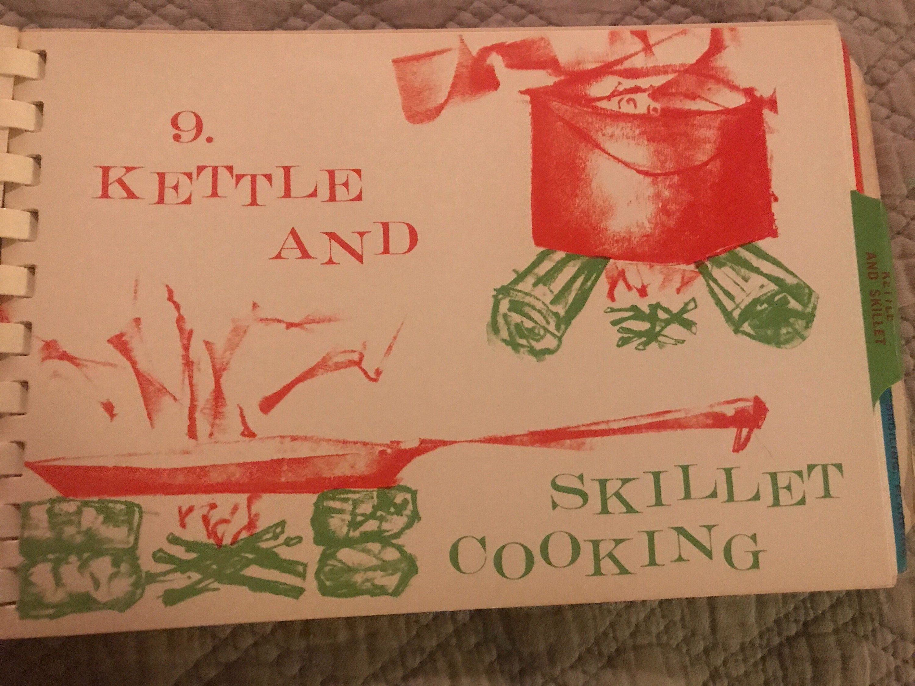 Vintage Cookbook. Girl Scouts Cookbook. Out Od Doors Cookbook. Girl